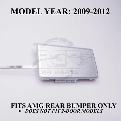 Parachoques Trasero tow hook cover Mercedes Clase E W212 AMG Sedan 09-12 Iridio - Imagen 1 de 4