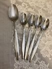 Vintage Prudential Stainless Japan Wheat Pattern 1 Serving Spoon And 4 Teaspoons