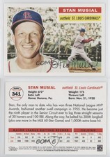 2011 Topps 60 Years of Topps: The Lost Cards Original Back Stan Musial #341 HOF