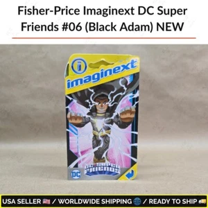 Fisher-Price Imaginext DC Super Friends #06 (Black Adam) NUOVO - Foto 1 di 8