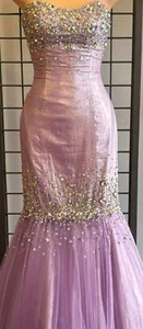 Flirt By Maggie Soterro Dress "Iridescent Lilac" Sz 2 Dress Princess Prom NWT - Picture 1 of 16