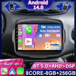 ★8GB+256GB★ Autoradio Car Play Für Jeep Renegade 2016-2020 Android 14 Navigation - Bild 1 von 16