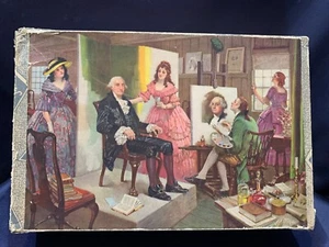 Lg 1940 Straus Wooden Jigsaw Puzzle 500pc Painting G. Washington Portrait #226 - Picture 1 of 5