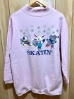Vintage Ross Sportswear Christmas Sweater Ugly Pink Graphic Skate OSFA