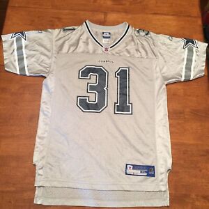 Dallas Cowboys Jersey Youth Extra Large 18/20 Gray Blue Roy Williams #31 NFL