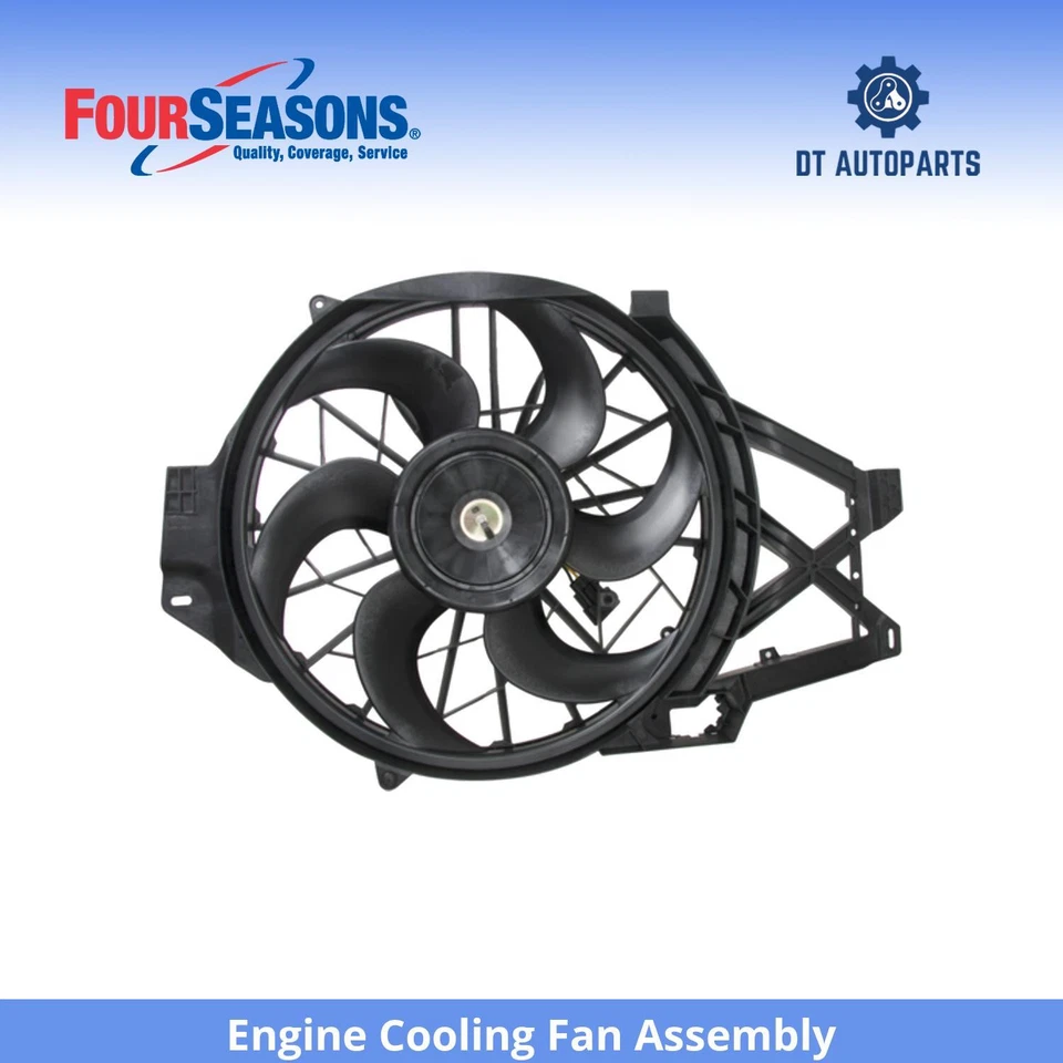 Conjunto de ventilador de refrigeración del motor Ford Mustang 1999-2004 4 estaciones 2000 2001 2002 Foto 1 de 4