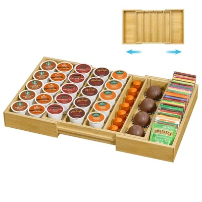 Cajón con soporte para cápsulas de café, soporte para tazas K con Nespresso Vertuo, taza de 25-45 K Dr... Foto 1 de 4