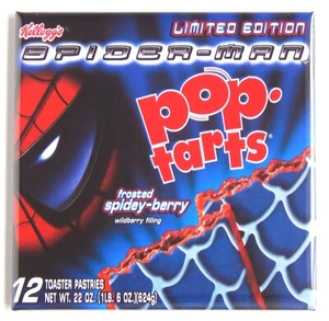 Spiderman Pop Tarts FRIDGE MAGNET sign box