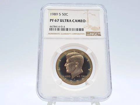 1989-S NGC PF67 Ultra Cameo Kennedy PROOF Half Dollar 414-014 Cover
