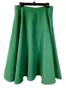 MODCLOTH Size L Swing Skirt Green A-line Lined Vintage Style NWT - Picture 1 of 7
