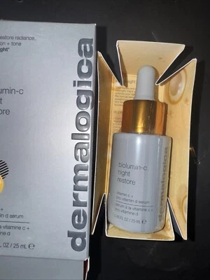 🔥 Dermalogica 🔥Restauración nocturna Biolumin-C - 0,85 fl oz VIT C + Pro Vit D Nuevo en caja Foto 1 de 4