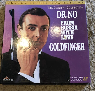 CONNERY Collection #1 DR. NO FROM RUSSIA WITH LOVE GOLDFINGER LaserDisc BOX SET - Image 1 of 4