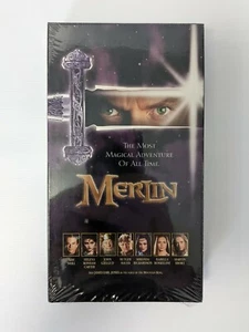1998 Merlin VHS Tape - Hallmark Home Entertainment - Sam Neill - Parts 1&2 - Picture 1 of 5