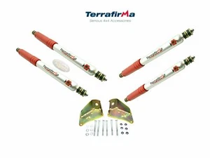 TERRAFIRMA +5" 4 ETAPAS JUEGO AMORTIGUADOR AJUSTABLE Y KIT DE MONTAJE para DEFENDER - Imagen 1 de 2
