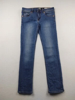 Volcom 2x4 Girls' Size 14 w27 Blue Denim Skinny Leg Jeans - Image 1 of 4