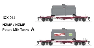 SDS Models Peters Milk Container Wagons - NZMF & NZMF, with milk containers - Picture 1 of 2