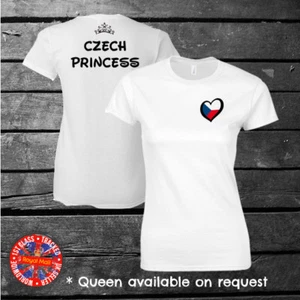 Czech Princess T-shirt, Czech Republic, Ladies, Kids - Picture 1 of 1