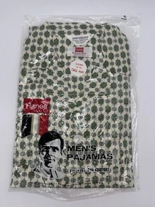 Vintage Hanes Sanforized Men’s Pajamas For The Tall Man Size M (B) NOS NEW - Picture 1 of 5