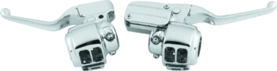 Bikers Choice 08-13 Touring Chrome Handlebar Control Kit w/o Switches 11/16 Bore Foto 1 de 3