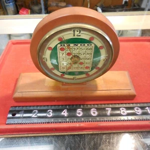 BINGO WOODEN CLOCK #O/H - Picture 1 of 9