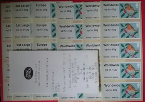 FRANCOBOLLO POST & GO 'ROBIN' - SET DI 30 DA COLLEZIONE - CODICE MA12 - RARO - Foto 1 di 1