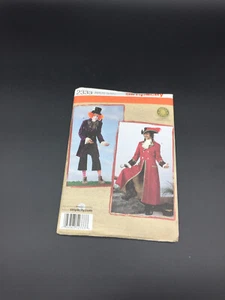 Simplicity Mad Hatter Captain Hook  Costume Pattern  Size AA XS-M Uncut - Picture 1 of 2