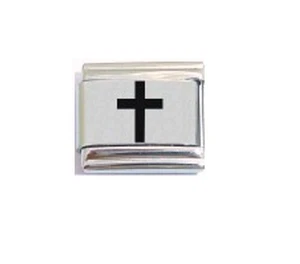 Italian Charm L33 Christian Cross Religion Fits Classic size Bracelet - Picture 1 of 1