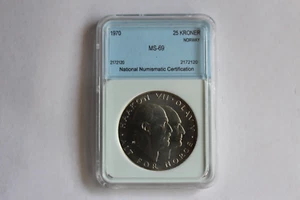 1978 NORWAY 25 KRONES SILVER PROOF COIN - Picture 1 of 2