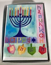Graphique Happy Hanukkah Greeting Cards Set Of 15 Colorful Menorah