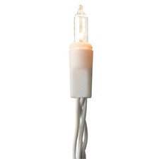 DecoLights Light Set 20 Clear Bulbs White Cord New