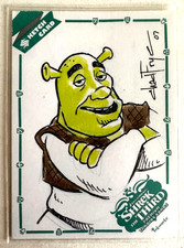 2007 Shrek the Third Collectible Sketch Card by Chad Frye Ltd Ed. #054/133