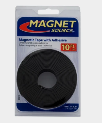 Magnet Source MAGNETIC TAPE w/ Adhesive Flexible Craft Magnet 1" x 10'