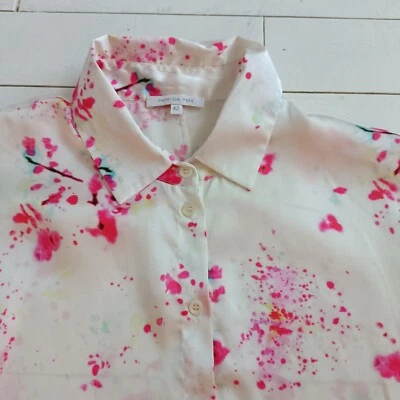 PATRIZIA PEPE Women's Blouse / Shirt size Med / OVERSIZED Silky Fabric - Image 1 of 4