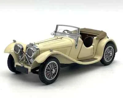 Franklin Mint Jaguar SS 100 1938 cabriolet 1:24 boxed - Immagine 1 di 4