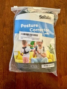 Selbite Unisex Adjustable Posture Corrector - Black Fits Chests from 25” to 52” - Picture 1 of 2