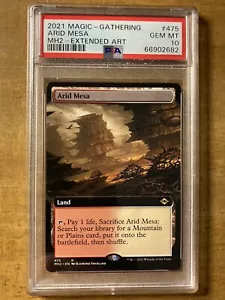 MTG✨ARID MESA Ext Art✨MH2 PSA 10 GEM MINT RARE Enemy SAC/FETCH Land POP 2 ! - Picture 1 of 2