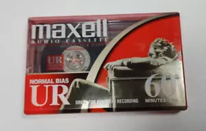 Maxell Audio Cassette UR 60 Minutes Normal Bias New Sealed Blank - Picture 1 of 8