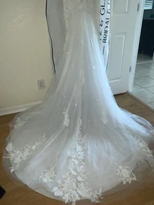 ivory wedding dress size 8 - Picture 1 of 13