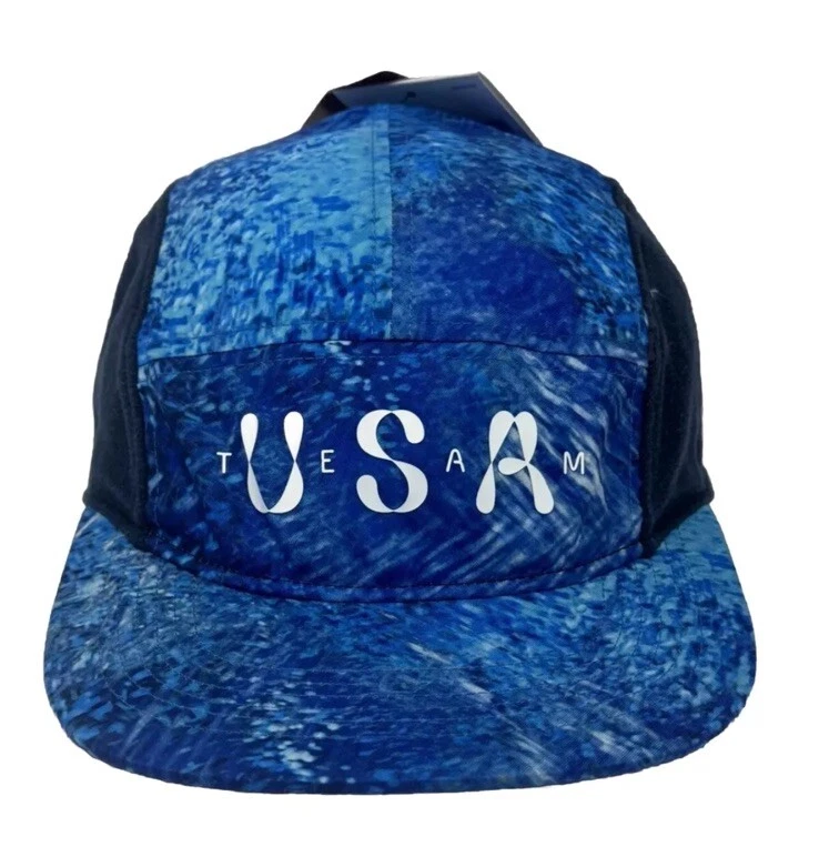Nike Team USA 2024 Olympics Fly 5 Panel Hat/Cap w/Patches FQ8159-405 Sz S/M