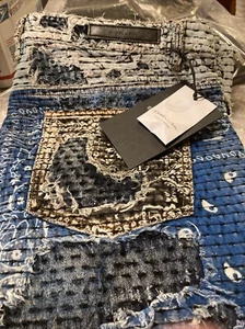 Men’s Embellish Jeans NWT 40/32 Bandana - Picture 1 of 3