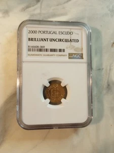 2000 Portugal Escudo - NGC Brilliant Uncirculated - Picture 1 of 5
