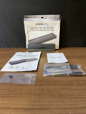 Sabrent EC-SNVE USB 3.2 Type-C Tool-Free Enclosure For M.2 PCIe NVMe SSDs - Image 1 of 4