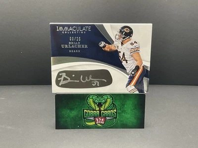2017 Panini Immaculate Collection Brian Urlacher #EY-BU Eye Black 08/25 - Image 1 of 2
