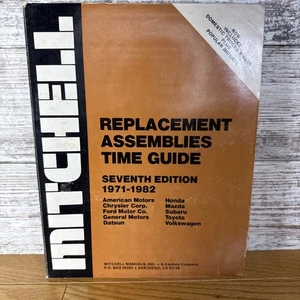 Mitchell 1971-82 Replacement Assemblies Time Guide Manual Seventh Edition - Bild 1 von 5
