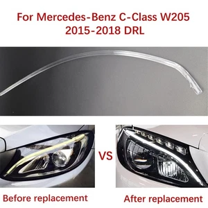 A Pair Car Headlights DRL For Mercedes-Benz C-Class W205 15-18 Light Guide Strip - Bild 1 von 6