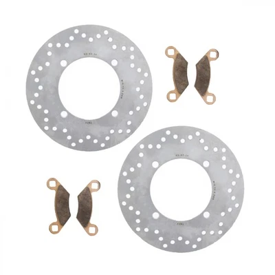 Polaris Sportsman 800 2009 6x6 EFI rotores de freno traseros y pastillas de freno de servicio severo Foto 1 de 4