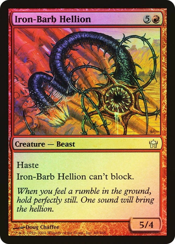 MTG FOIL Iron-Barb Hellion  - Fifth Dawn #069 - Image 1 of 1