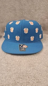 American Needle NY Yankees Fitted Hat Sz 7 1/2 Cooperstown Collection  SEE PICS  - Picture 1 of 8
