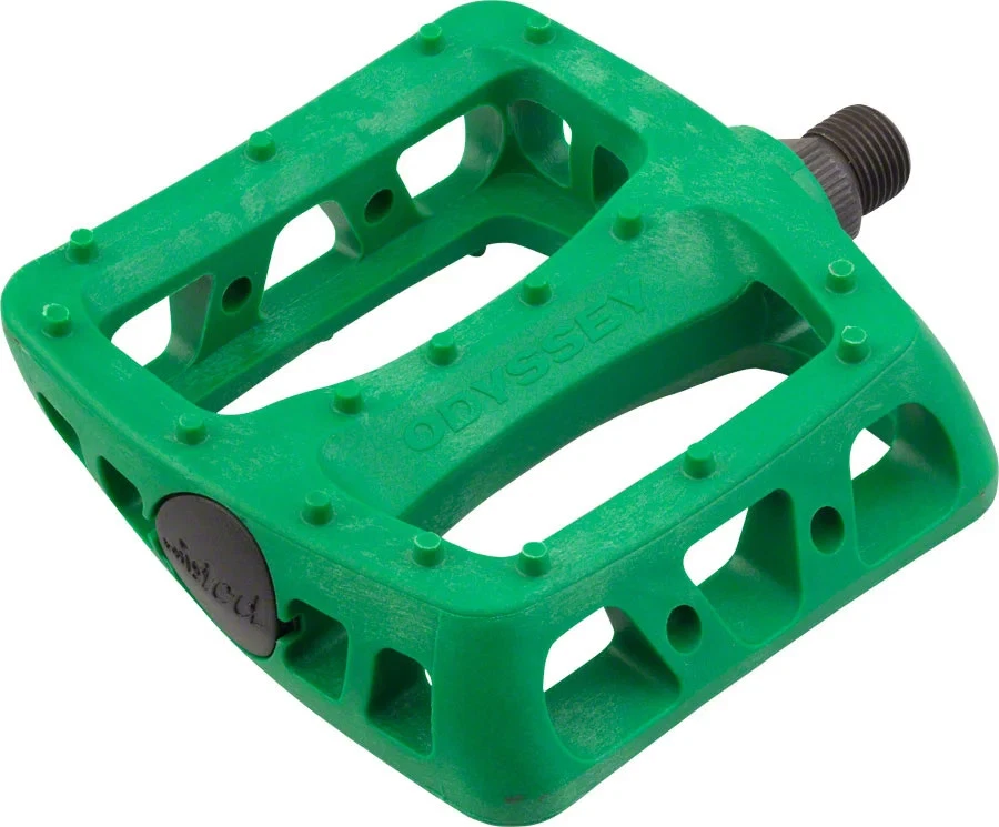 Odyssey Bike Bicycle Pedals MX Twisted PC 9/16 Green