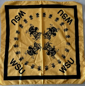 Wichita state university Shockers Scarf 23 1/2 x 23 1/2 NEW (E741) - Picture 1 of 3